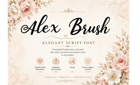 Alex Brush: A Refined Script Font for Editorial Design