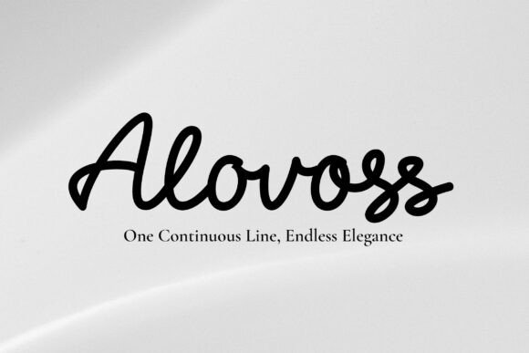 Alovoss: The Monoline Script Font for Refined Web Design