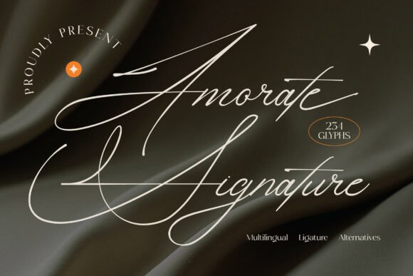 Amorate Signature: An Editorial Designer’s Script Font