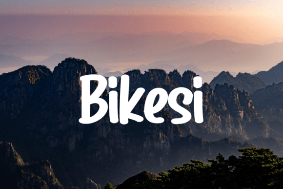 Bikesi: A Modern Script Typeface for Digital Creatives