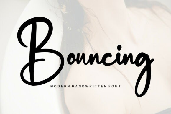 Bouncing: A Dainty Handwritten Font for Editorial Design