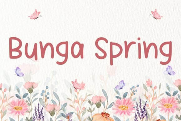 Bunga Spring: A Handcrafted Font for Clearer Campaigns