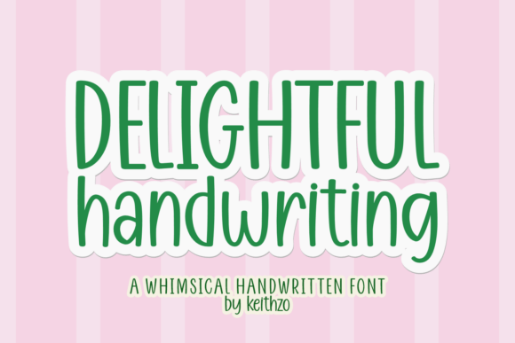 Delightful Handwriting: A Retro Typeface for Editorial Charm