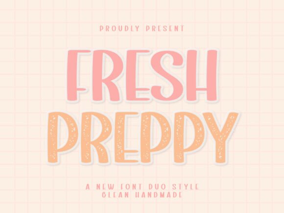 Fresh Preppy: A Bright Font Duo for Creative Branding