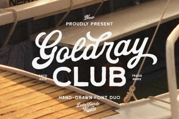 Goldray Club Font: A Script & Sans Duo for Crafters