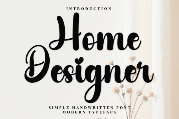Home Designer: A Festive Script Font for Editorial Magic