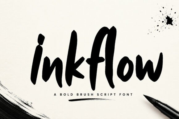 Inkflow: The Bold Brush Script Font for Standout Campaigns