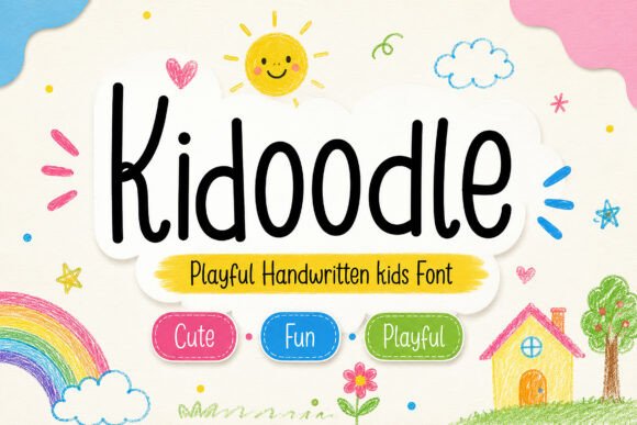 Kidoodle: A Playful Handwritten Font for Editorial Charm