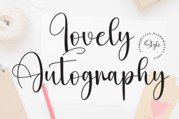 Lovely Autography: A Charming Script Font for Handmade Product Design
