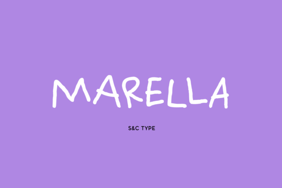 Marella: An All-Caps Handwritten Typeface for Expressive Brands