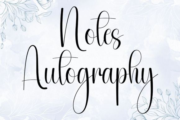 Notes Autography: A Fluid Script Font for Modern Brands