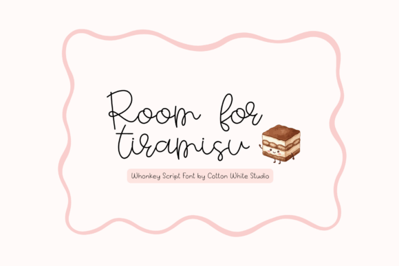 Room for Tiramisu: A Whimsical Script Font for Business Branding