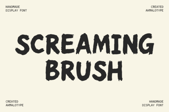 Screaming Brush: A Handwritten Font for Bold Web Branding