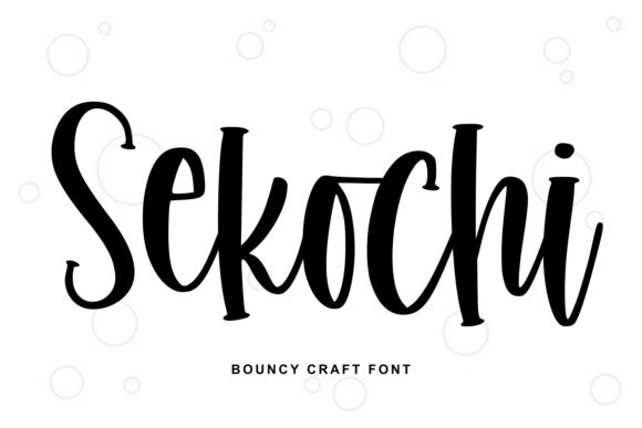 Sekochi: A Lively Handwritten Script Font for Crafters & Makers
