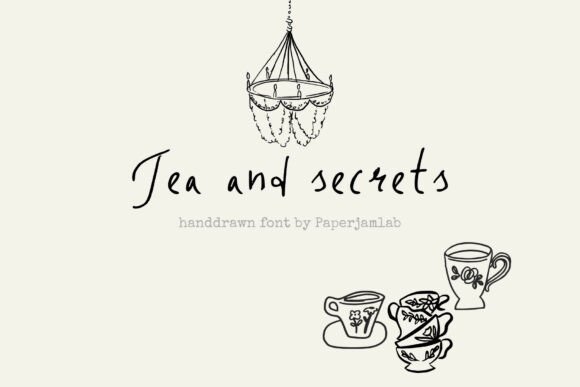 Tea and Secrets Font: A Delicate Voice for Editorial Projects